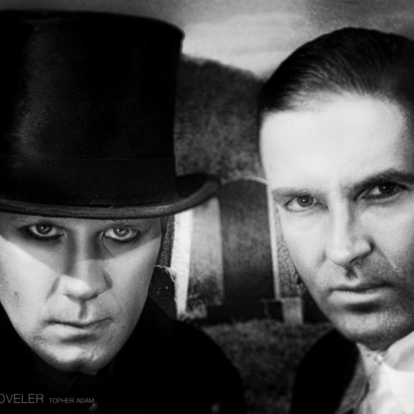 Midnight Syndicate Halloween Music Maestros Edward Douglas and Gavin Goszka of Midnight Syndicate - Halloween Music, Gothic Horror Instrumental Music, Fantasy Soundtracks for the Imagination