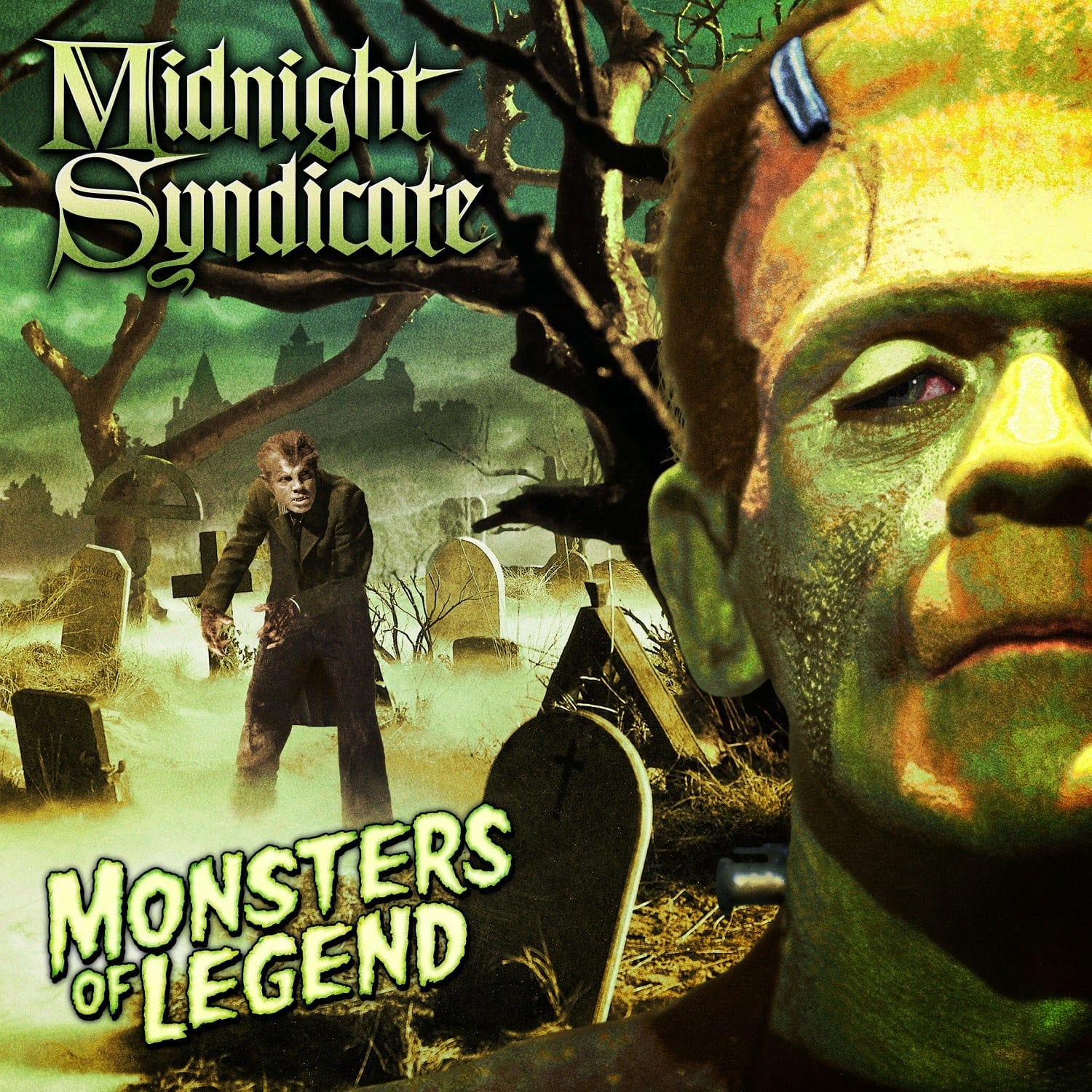 Instrumental Gothic Horror Music album by Midnight Syndicate entitled, "Monsters of Legend" featuring the Universal Monsters