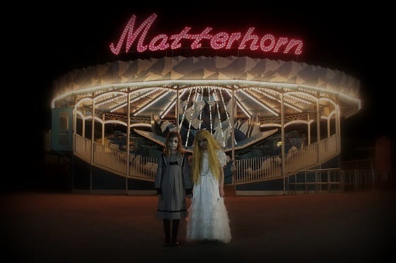 Sarah Douglas and Sebrina Seifert with Matterhorn in Midnight Syndicate Live at Cedar Point HalloWeekends 2014