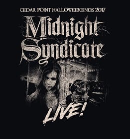 Midnight Syndicate Live! 2017 logo featuring Sarah Douglas